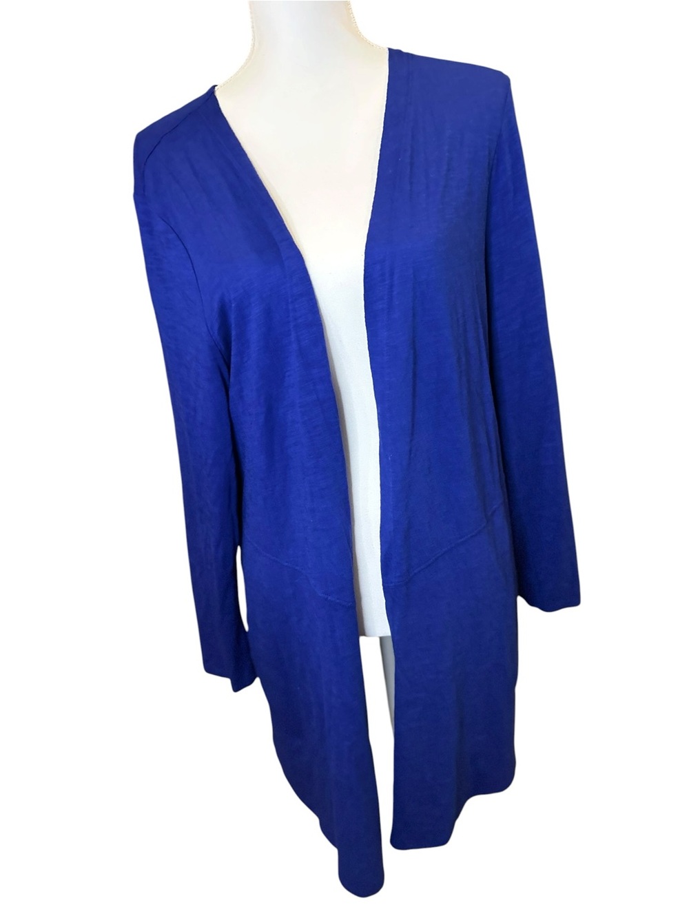 Chico’s Ultimate Tee Blue Tank & Open Front Cardigan Set Size 3 XL Cotton Modal - Picture 2 of 10